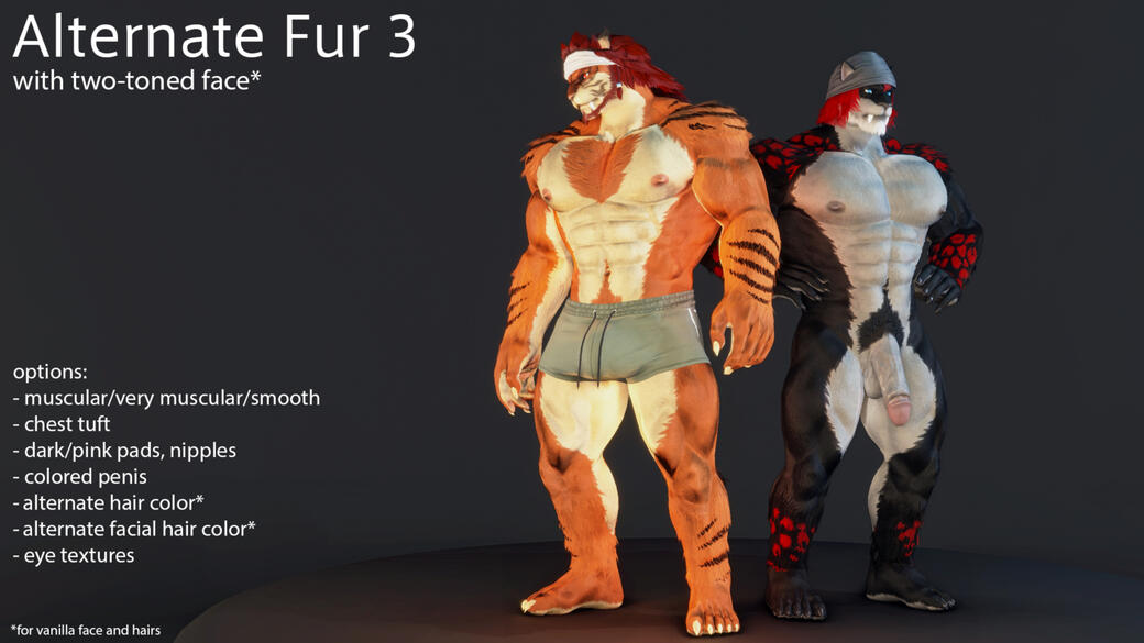 Two-toned alternative fur pattern for HR3 Hrothgars!